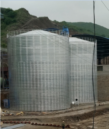 舒城粮食钢板仓的安装全过程不用热焊接